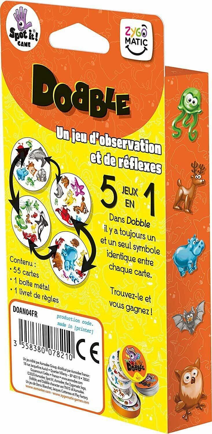 Dobble: Animaux 2020 Back 3d