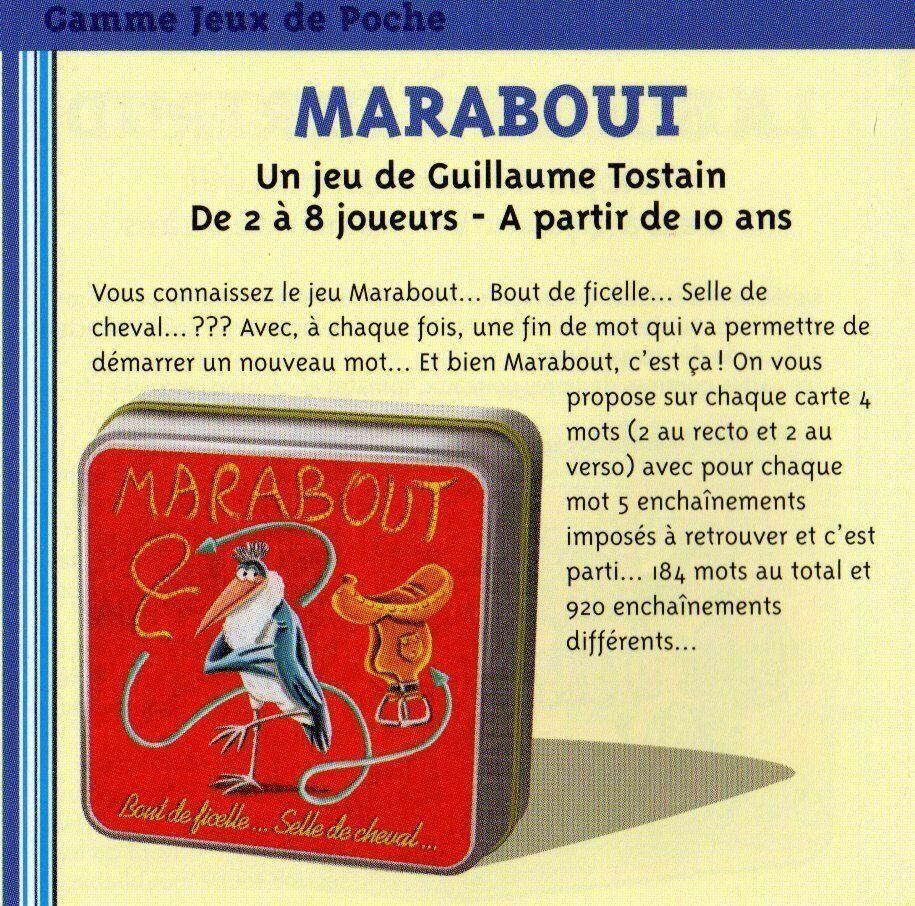 Marabout 2004 Règle