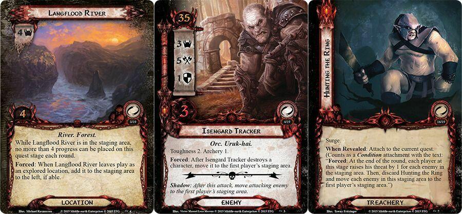 Le Seigneur des Anneaux: Le Jeu de Cartes - Deck Cauchemar - La Route s'Assombrit Cartes