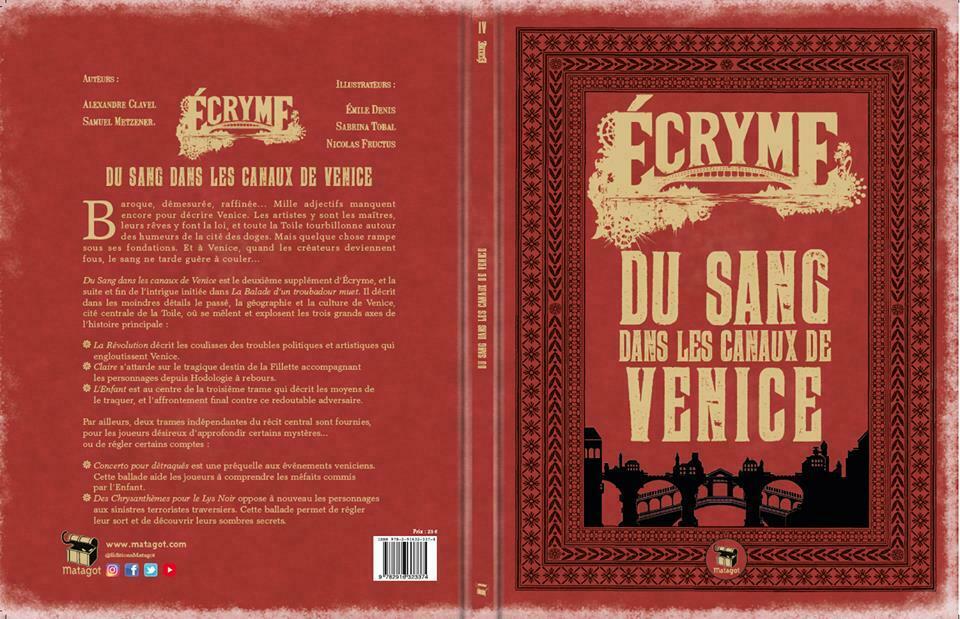 Écryme: Du Sang Dans Les Canaux de Venice Couverture