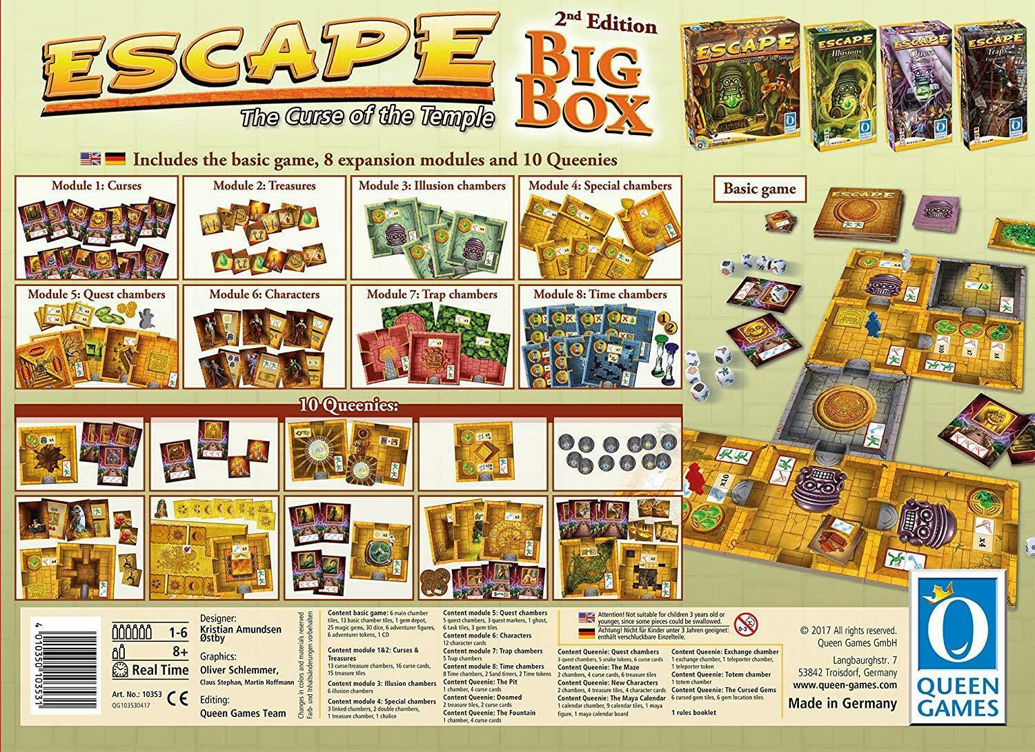 Escape: The Curse of the Temple - Big Box 2017 Back