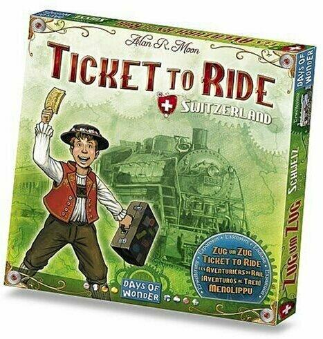 Les Aventuriers du Rail: Switzerland Cover 3d