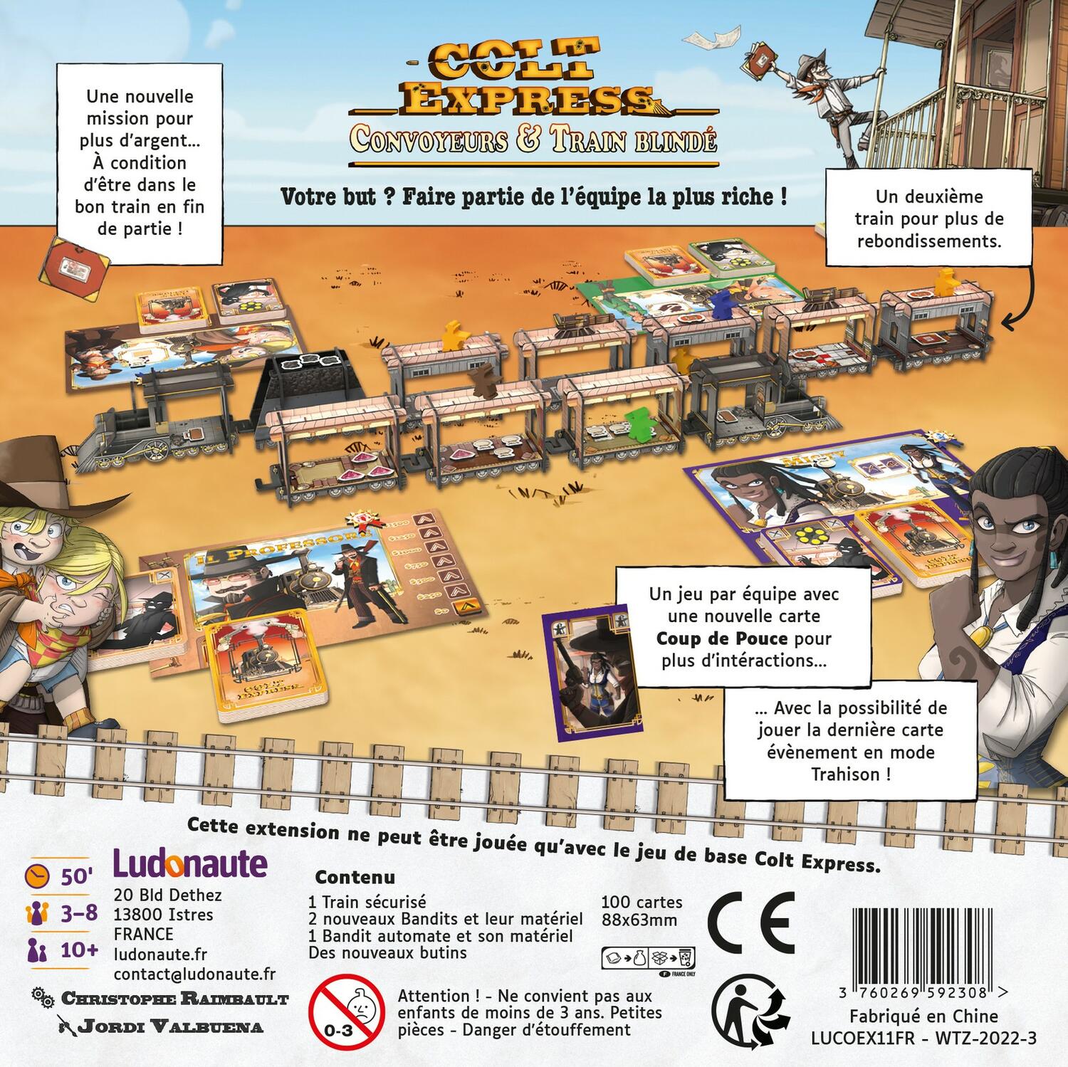 Colt Express: Convoyeurs & Train Blindé Back