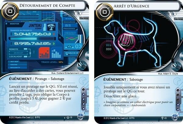 Android: Netrunner - L'Ombre de l'Humanité Cartes