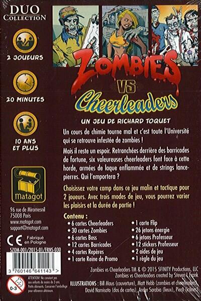 Zombies vs Cheerleaders Back