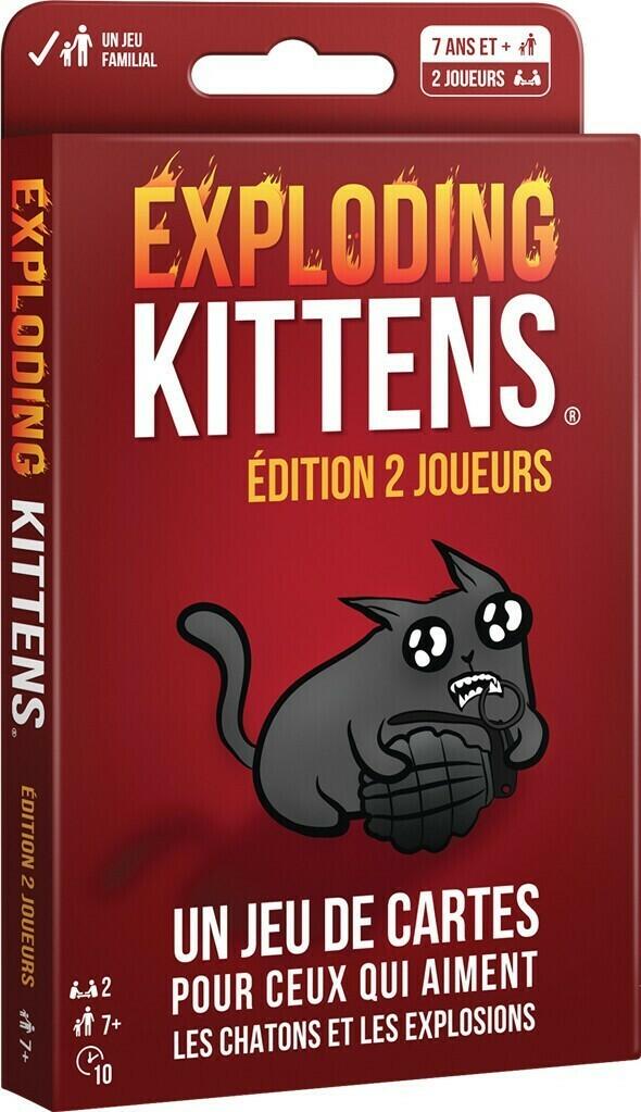 Exploding Kittens: Édition 2 Joueurs Cover 3d
