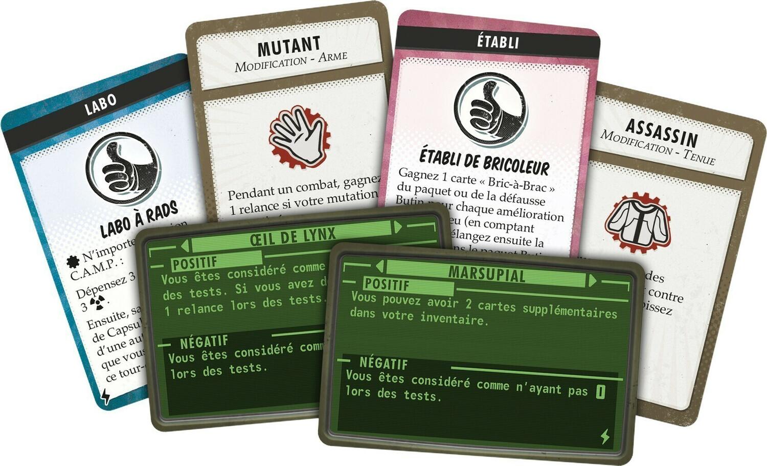 Fallout: Liens Atomiques Cartes