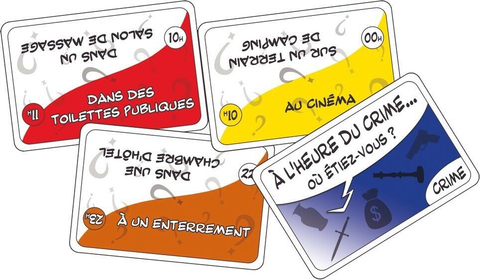 À l'Heure du Crime... Où Étiez-Vous ? Cartes