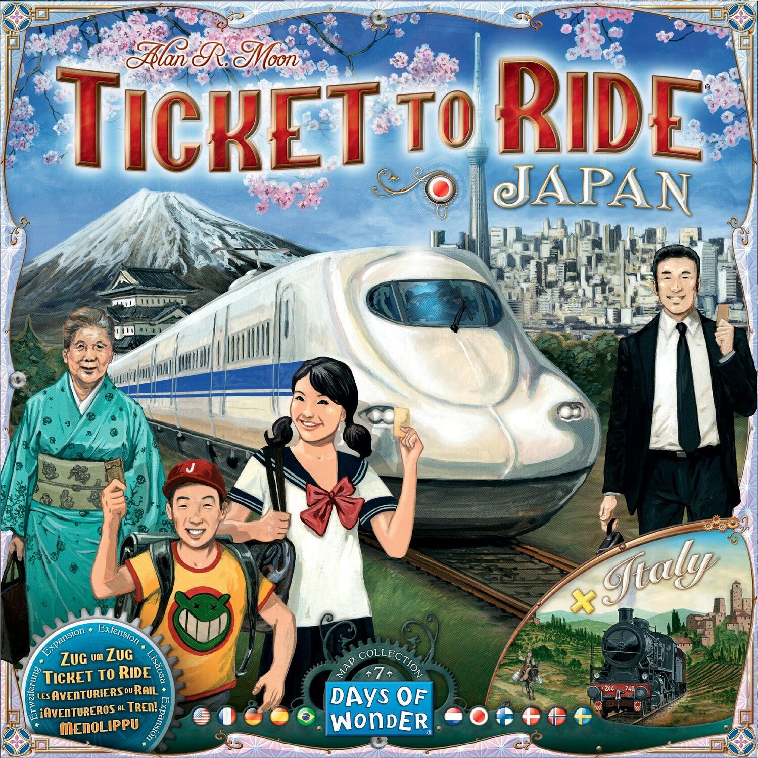 Les Aventuriers du Rail: Map Collection 7 - Japan & Italy Cover