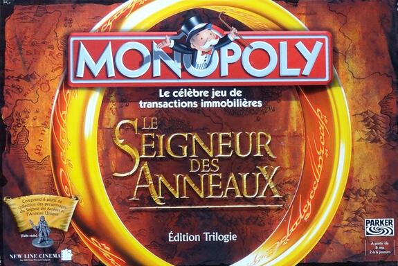 Seigneur Des Anneaux Trilogie Édition Monopoly Jeu De Société Familial
