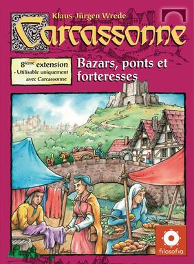 Carcassonne: Extension 8 - Bazars, Ponts et Forteresses