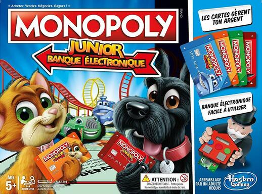 Monopoly: Junior - Banque Électronique (2017) - Jeux de Plateau 