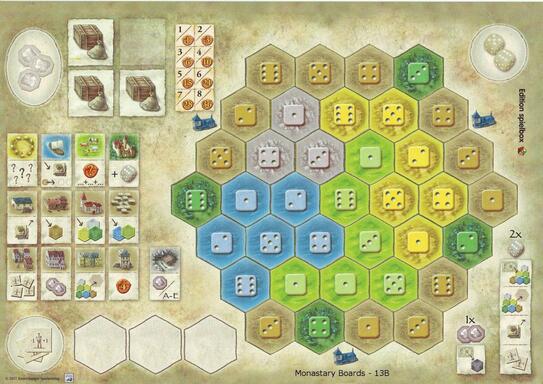 The Castles of Burgundy: Expansion 4 - Monastery Boards