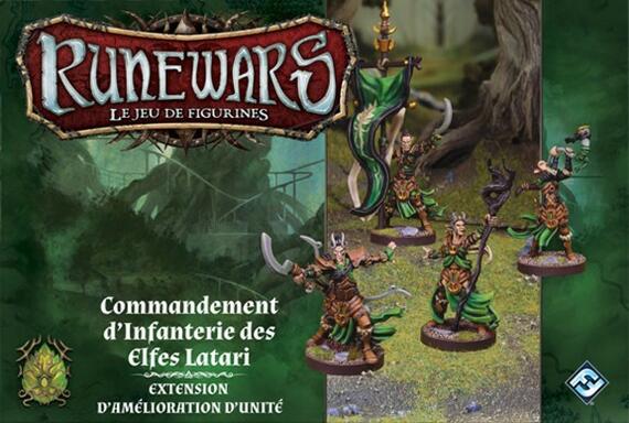 Runewars: Le Jeu de Figurines - Commandement d'Infanterie des Elfes Latari