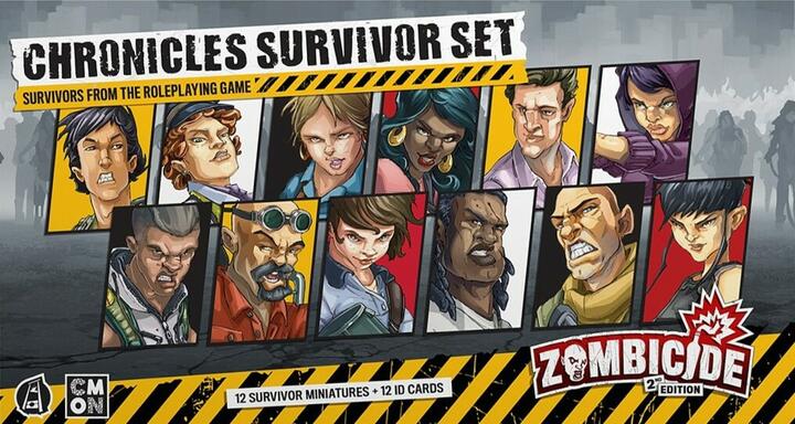 Asmodee Zombicide 2E Chronicles Survivor Set Board Game Orange