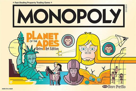 Monopoly: Planet of The Apes - Retro Art Edition