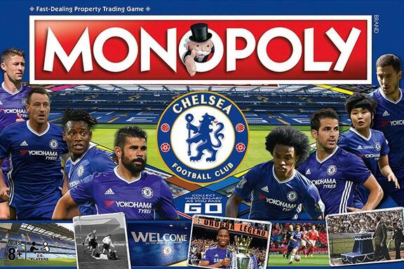 Buy Hasbro chelsea fc monopoly football board game official blue Online