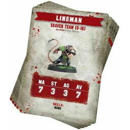 Blood Bowl: Le Jeu de Football Fantastique - Pack de Cartes d'Équipe - Équipe de Skavens Cartes