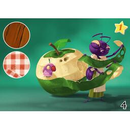 La Cigale & La Fourmi Artwork