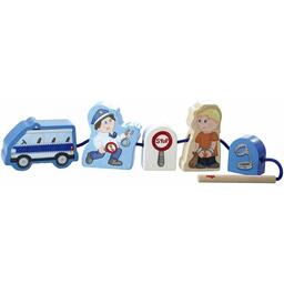 Fädelspiel: Polizei Eclate