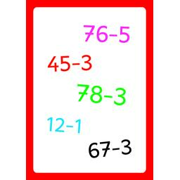 Tam Tam: SuperMax - Les Soustractions Carte