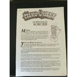 HeroQuest: Le Retour du Sorcier Règle