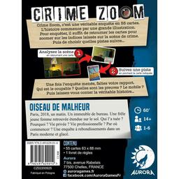 Crime Zoom: Oiseau de Malheur Back