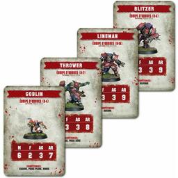 Blood Bowl: Le Jeu de Football Fantastique - Pack de Cartes d'Équipe - Équipe d'Orques Cartes
