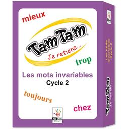 Tam Tam: Je Retiens... Les Mots Invariables - Cycle 2 Cover 3d