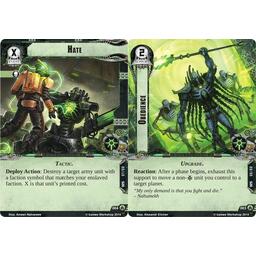 Warhammer 40,000: Conquest - Les Légions de la Mort Cartes