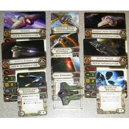 Star Wars: X-Wing - Le Jeu de Figurines - Intercepteur M3-A Cartes