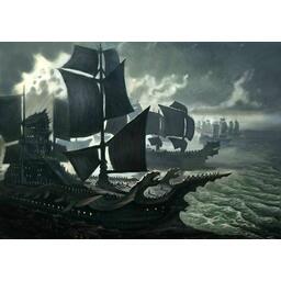 Le Seigneur des Anneaux: Le Jeu de Cartes - Une Tempête sur le Havre de Cobas Artwork