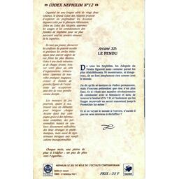 Nephilim: Arcane Majeur 12 - Le Pendu Back