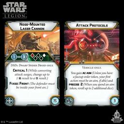 Star Wars: Légion - Droïde Araignée Nain DSD1 Cartes
