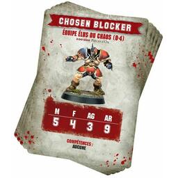 Blood Bowl: Le Jeu de Football Fantastique - Pack de Cartes d'Équipe - Élus du Chaos Cartes