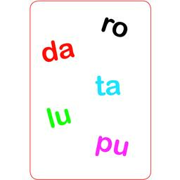 Tam Tam: Safari - Les Syllabes Simples Carte