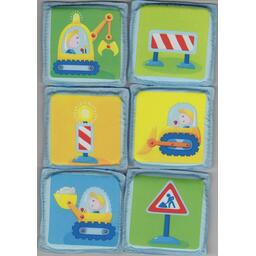 Mes Premiers Jeux: Mémo Tissu Chantier Eclate