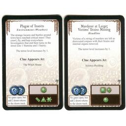 Horreur à Arkham: La Malédiction du Pharaon Noir Cartes