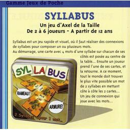 Syllabus 2005 Règle