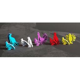 Clash of Galliformes Figurines