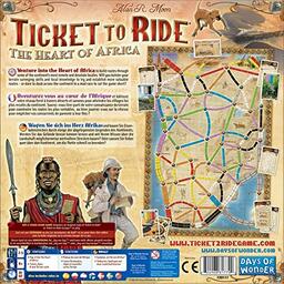 Les Aventuriers du Rail: Map Collection 3 - The Heart of Africa Back