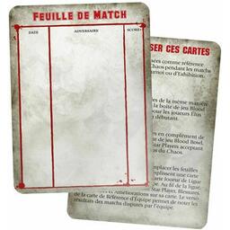 Blood Bowl: Le Jeu de Football Fantastique - Pack de Cartes d'Équipe - Élus du Chaos Cartes
