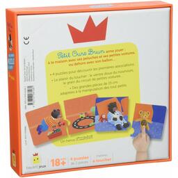 Petit Ours Brun: Mon Premier Puzzle à Toucher - Les Jouets Back 3d