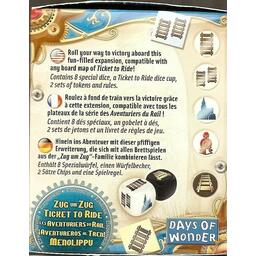 Les Aventuriers du Rail: The Dice Expansion Back