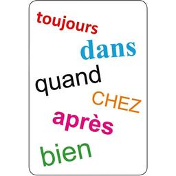 Tam Tam: Je Retiens... Les Mots Invariables - Cycle 2 Carte