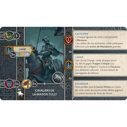 Le Trône de Fer: Le Jeu de Figurines - Cavaliers de la Maison Tully Carte