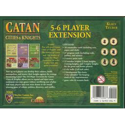 Catan: Cities & Knights - 5-6 Player 2007 Back