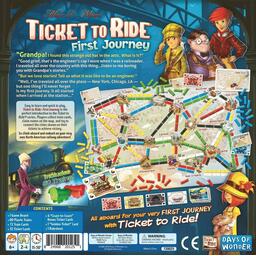 Ticket to Ride: First Journey (USA) Back