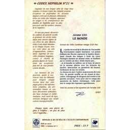 Nephilim: Arcane Majeur 21 - Le Monde Back