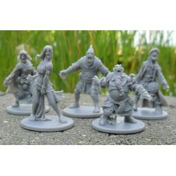 Zombicide: Black Plague - NPC-1 - Notorious Plagued Characters Figurines